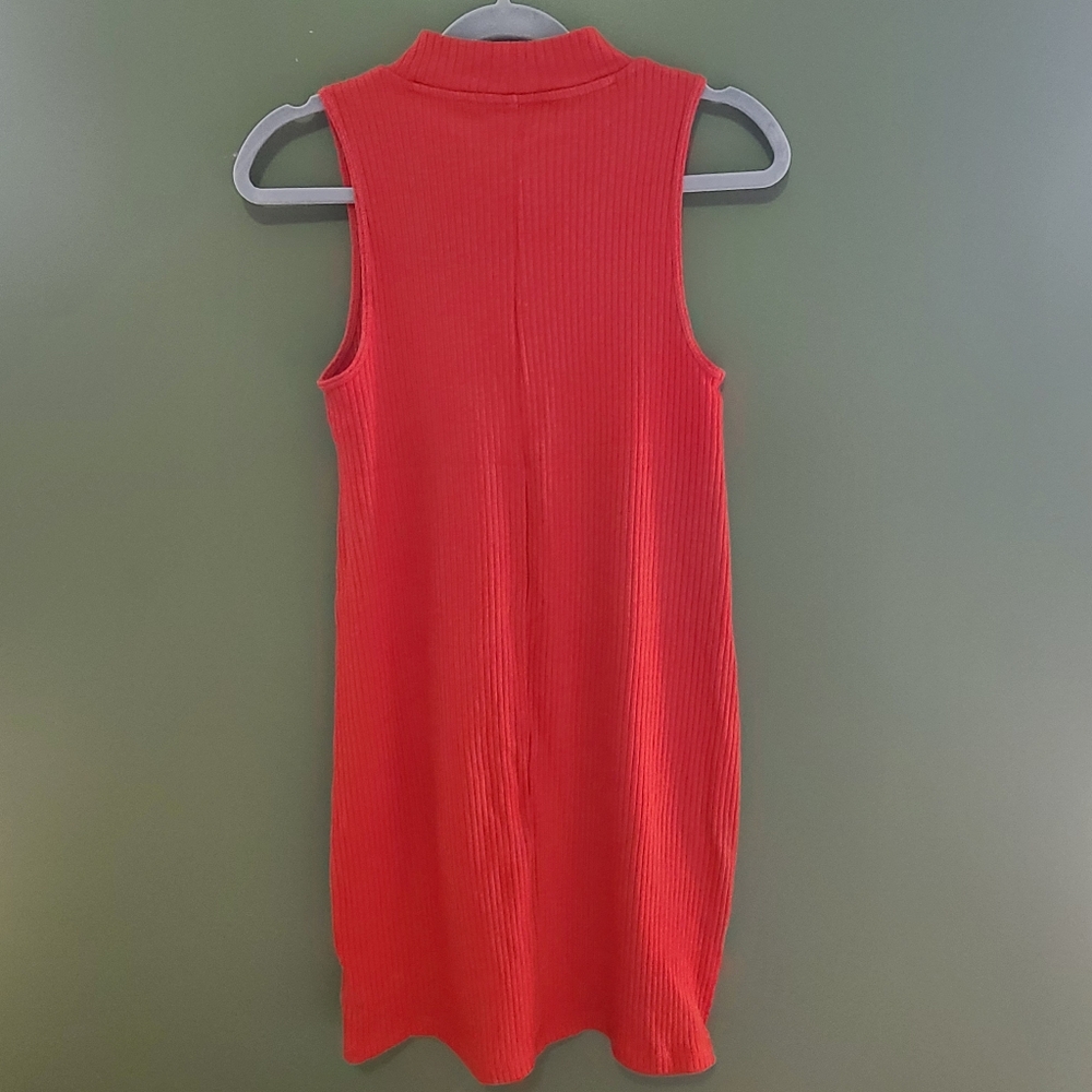 Old Navy Orange Mock Neck Dress
